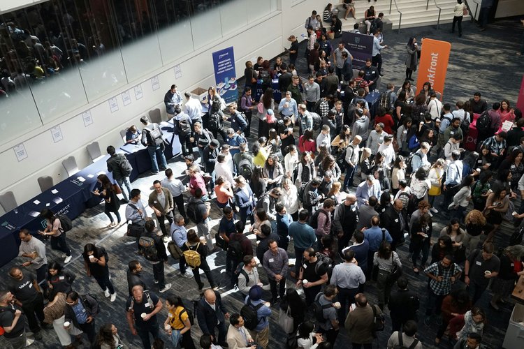 Conference crowd